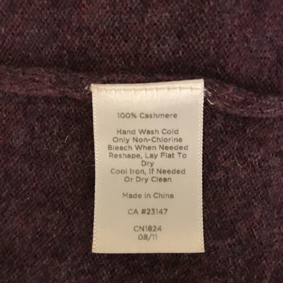 Talbots 100% Cashmere Ribbed Ruffle Cardigan - Picture 5 of 5